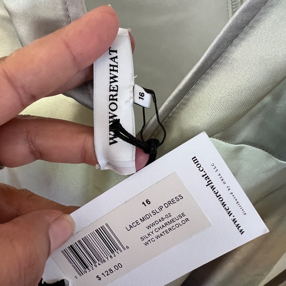 WeWoreWhat Lace Midi Maxi Slip Dress - Picture 8 of 9